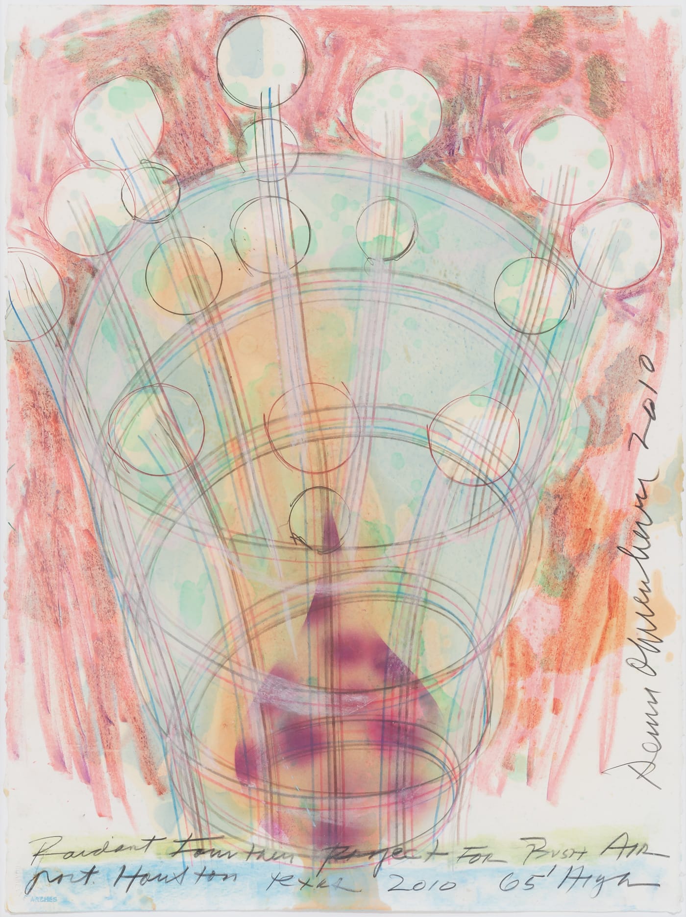 Dennis Oppenheim, Radiant Fountains, 2010