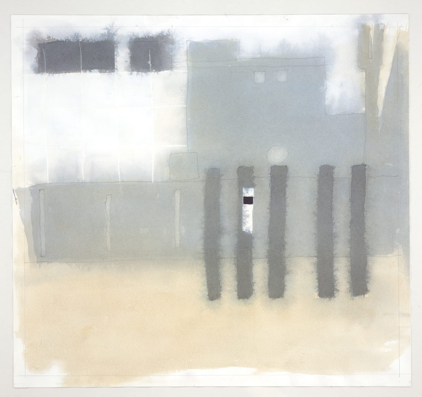 Edward Hutchison, NINE ELMS PIER, GREY