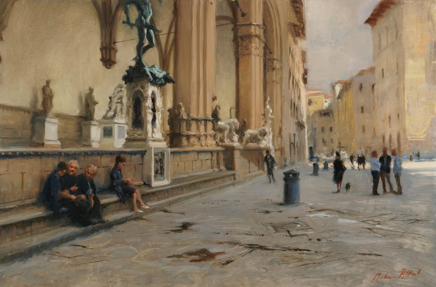 Michael Alford, PIAZZA DELLA SIGNORIA (AFTER RAIN) FLORENCE 2