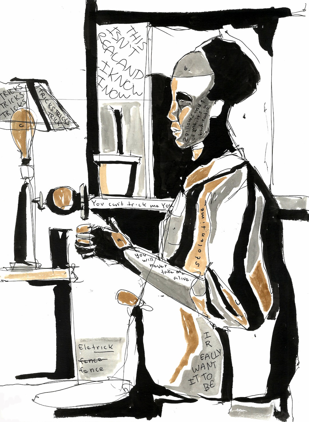 Artemisio Romero y Carver, A Person Who Can't Read, 2019