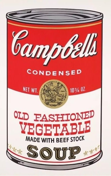 Andy Warhol, After Andy Warhol, Sunday B Morning, Old Fashioned Vegetable, Campbells Soup II, 2015