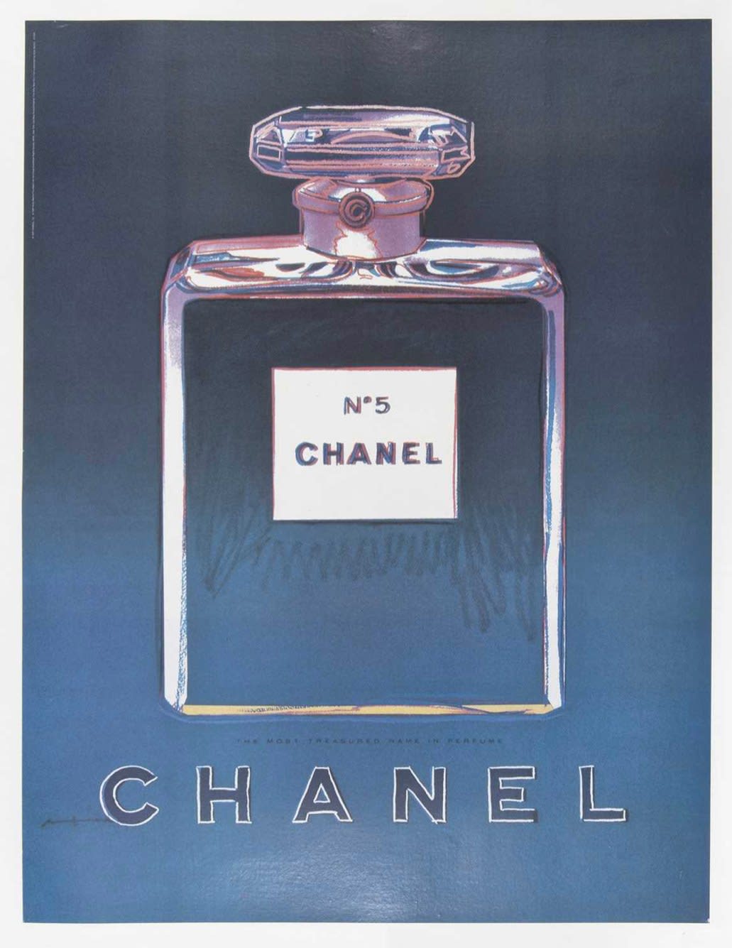 Andy Warhol, Warhol Chanel Ads Blue, 1985