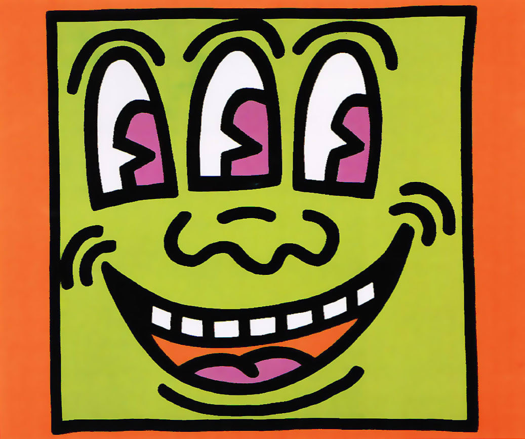 Keith Haring, Icons Three Eyed Man , 1990