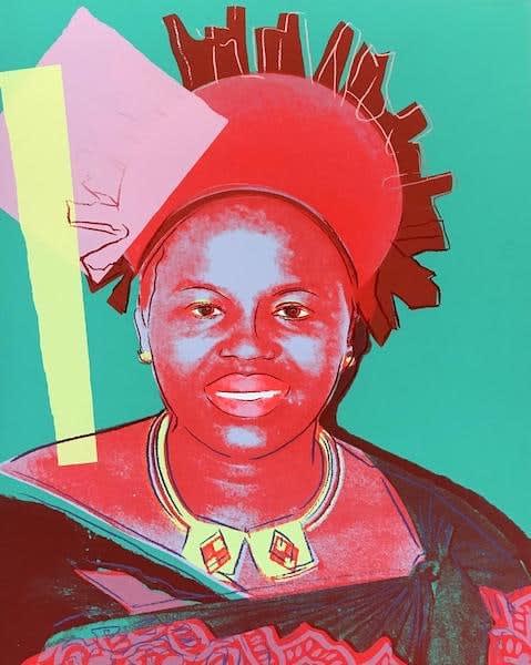Andy Warhol, Warhol Queen Ntombi A395076 , 1985
