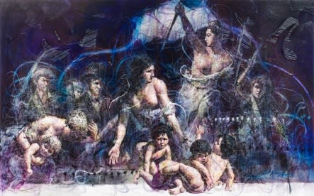 PARK YOUNG GEUN, THE GAZE OF DAVID AND DELACROIX, 2009
