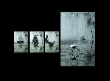 RANBIR KALEKA, MAN WITH COCKEREL-2, 2004
