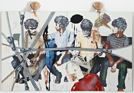 JITISH KALLAT, UNTITLED (STATIONS OF A PAUSE) - DIPTYCH, 2010-2011