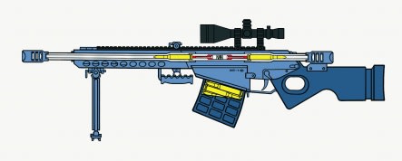 WANG LUYAN, W DOUBLE DIRECTION SNIPE RIFLE D05-1, 2005
