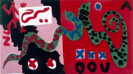 A.R. PENCK, BILDSCHLANGE - SCHLANGENBILD, 1991