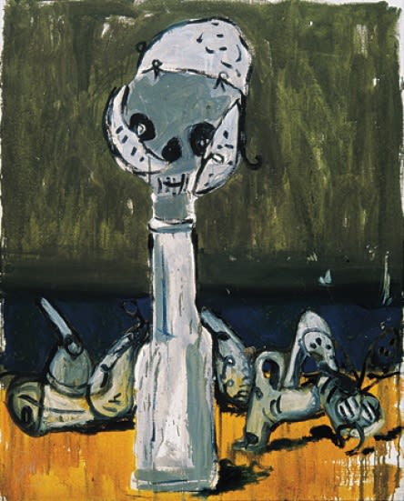 MARKUS LÜPERTZ, DRINKING GHOST, 1987