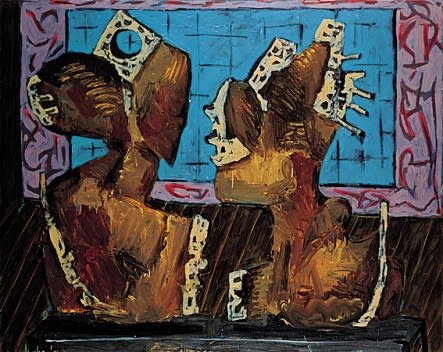 MARKUS LÜPERTZ, THE COURTSHIP, 1988