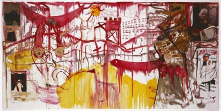 JONATHAN MESSE, GELBER SEE GRUNER SCHNABEL ROTER SCHWANZ ROTZBRAUNE BAR, 2005