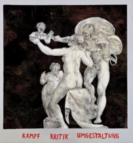 JÖRG IMMENDORFF, KAMPF KRITIK UMGESTALTUNG, 2004