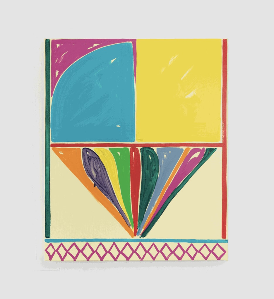 Jason Stopa, Reflection Pool IV, 2022, Oil on canvas, 28 x 23 inches, Courtesy Diane Rosenstein Gallery
