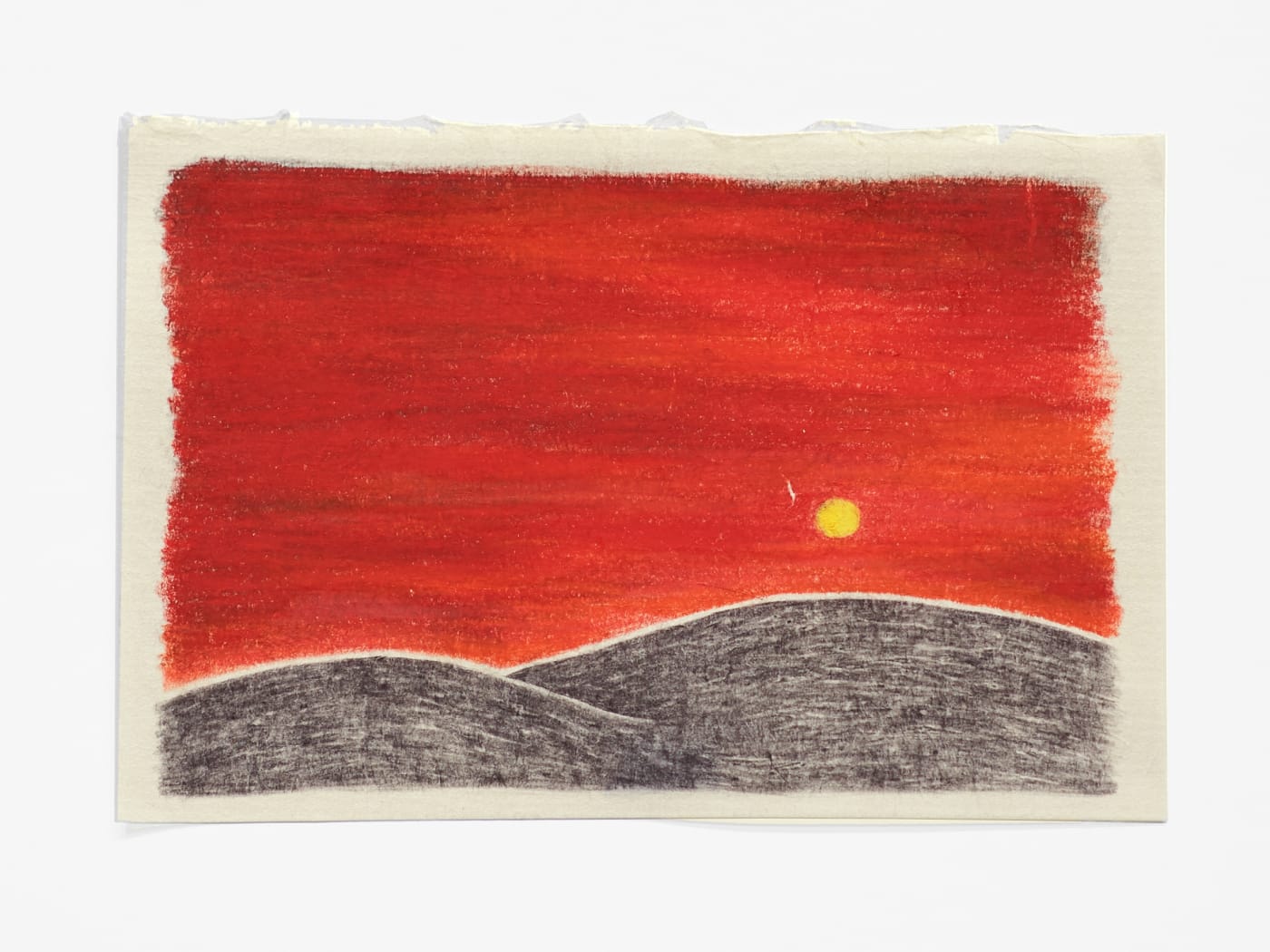 Robyn O’Neil Early on, Moon, 2020 graphite, watercolor, colored pencil 5 3/4 x 8 1/2 in (14.6 x 21.6 cm) 10 3/4 x 13 1/2 x 1 1/2 in (27.3 x 34.3 x 3.8 cm) framed RON 171 SOLD