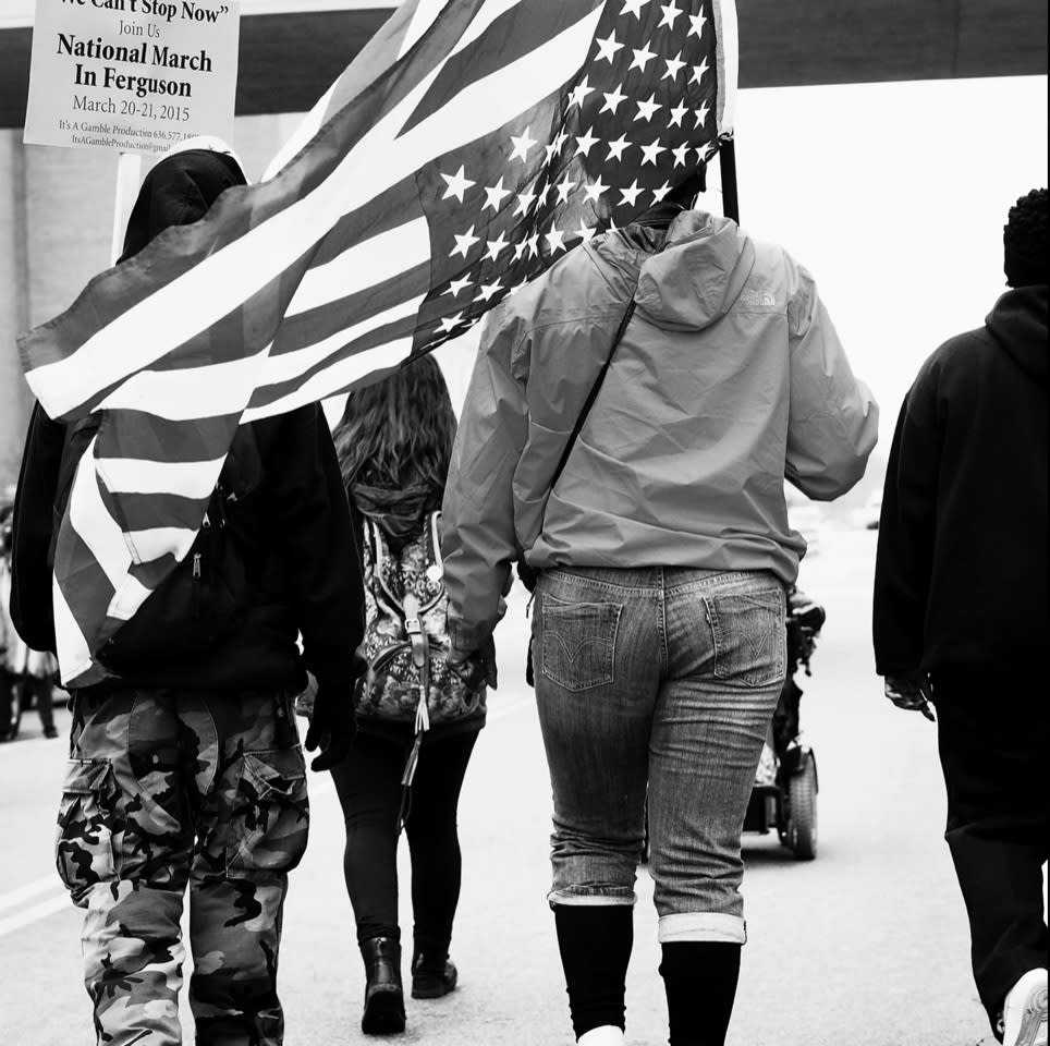 Sheila Pree Bright #1960 Now (National March on Ferguson, 'We Can't Stop Now,' Protesting Police Violence and the Murder of Mike Brown), 2015