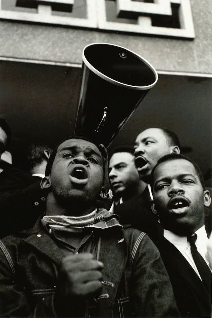 Steve Schapiro Martin Luther King Jr. Megaphone with John Lewis and Andrew Young, 1965