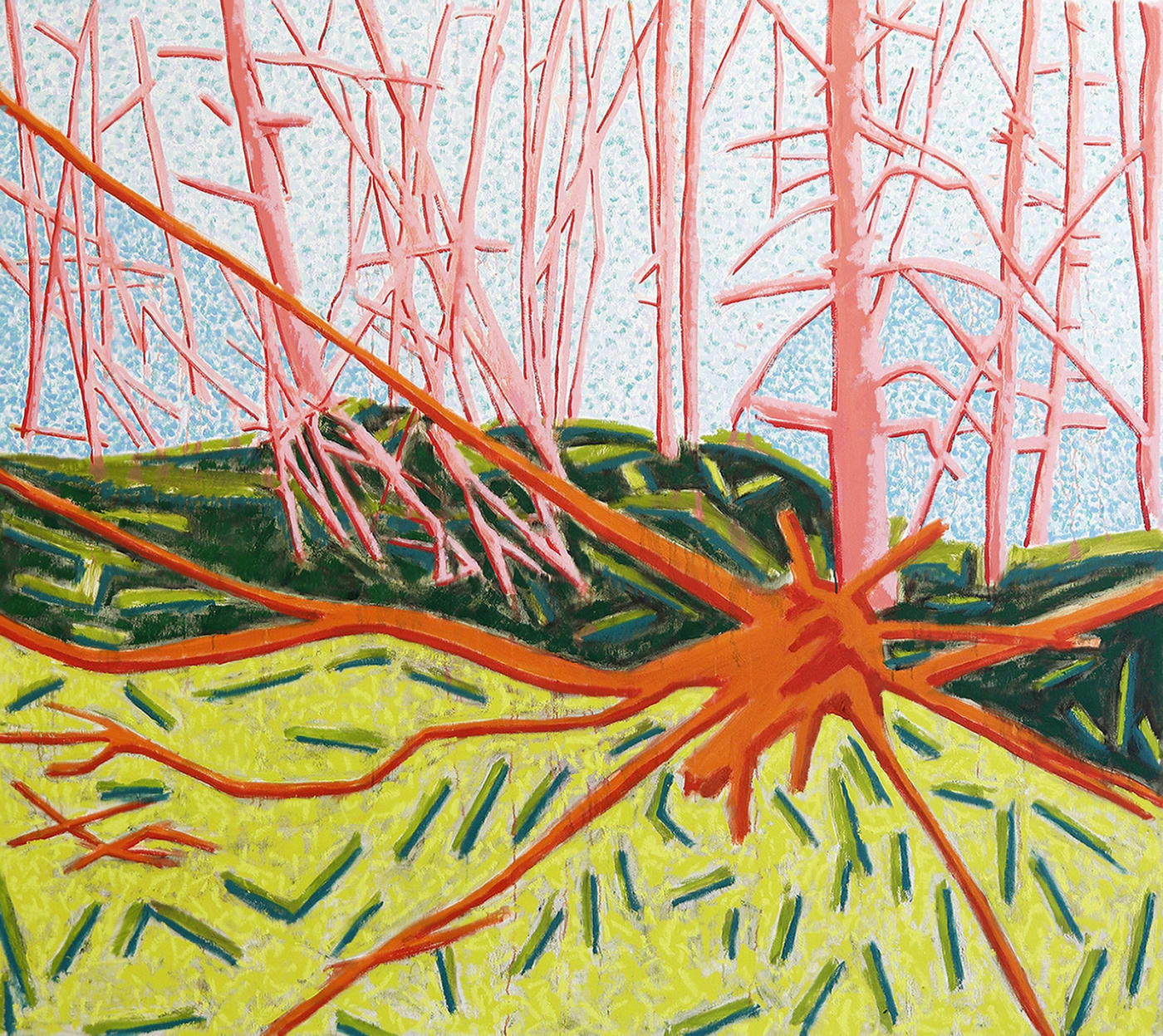 painting of woods