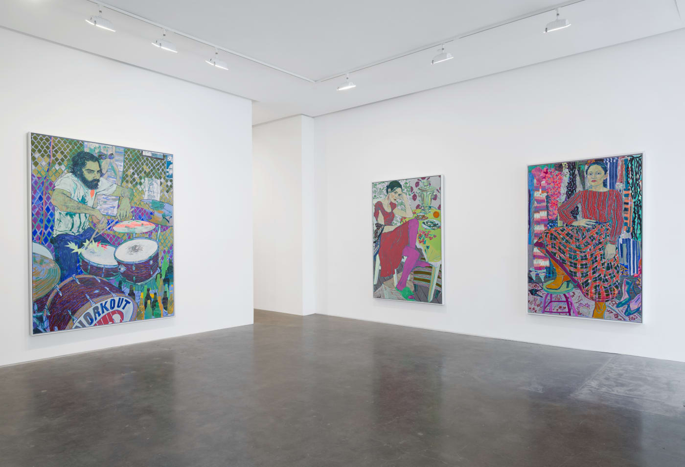 Installation view from Hope Gangloff's 2015 exhibition at Susan Inglett Gallery