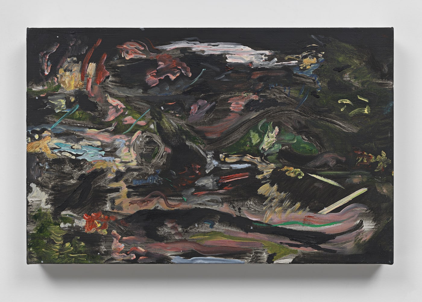 Night at the Mere, 2020 oil on linen 27.94 x 31.75 cm. 11 x 12 1/2 in.