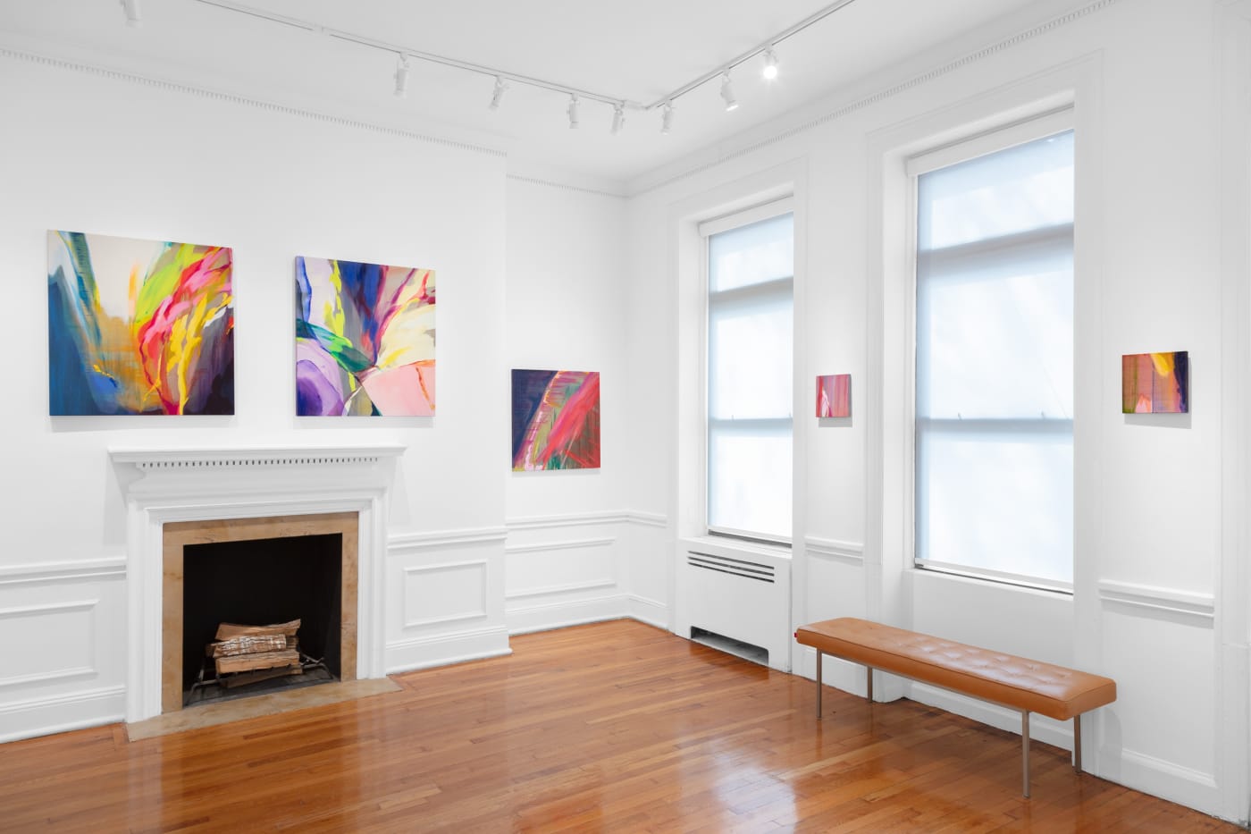 Manika Nagare From left to right Between The Lines 2023, Recalling 2023, Halfway 2022, Square #7 2021, Square #3, 2021