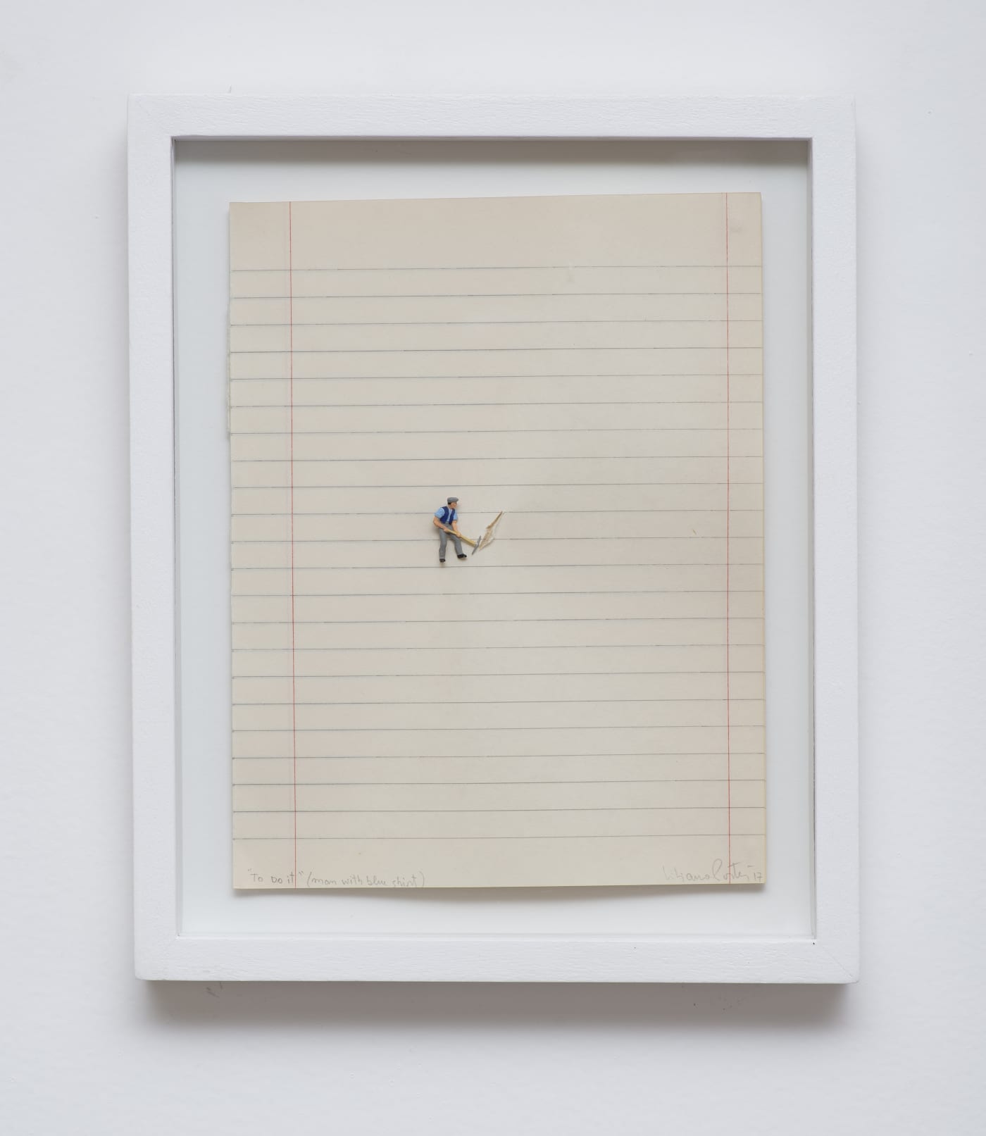 Liliana Porter, To Do It (Man with Blue Shirt), 2017