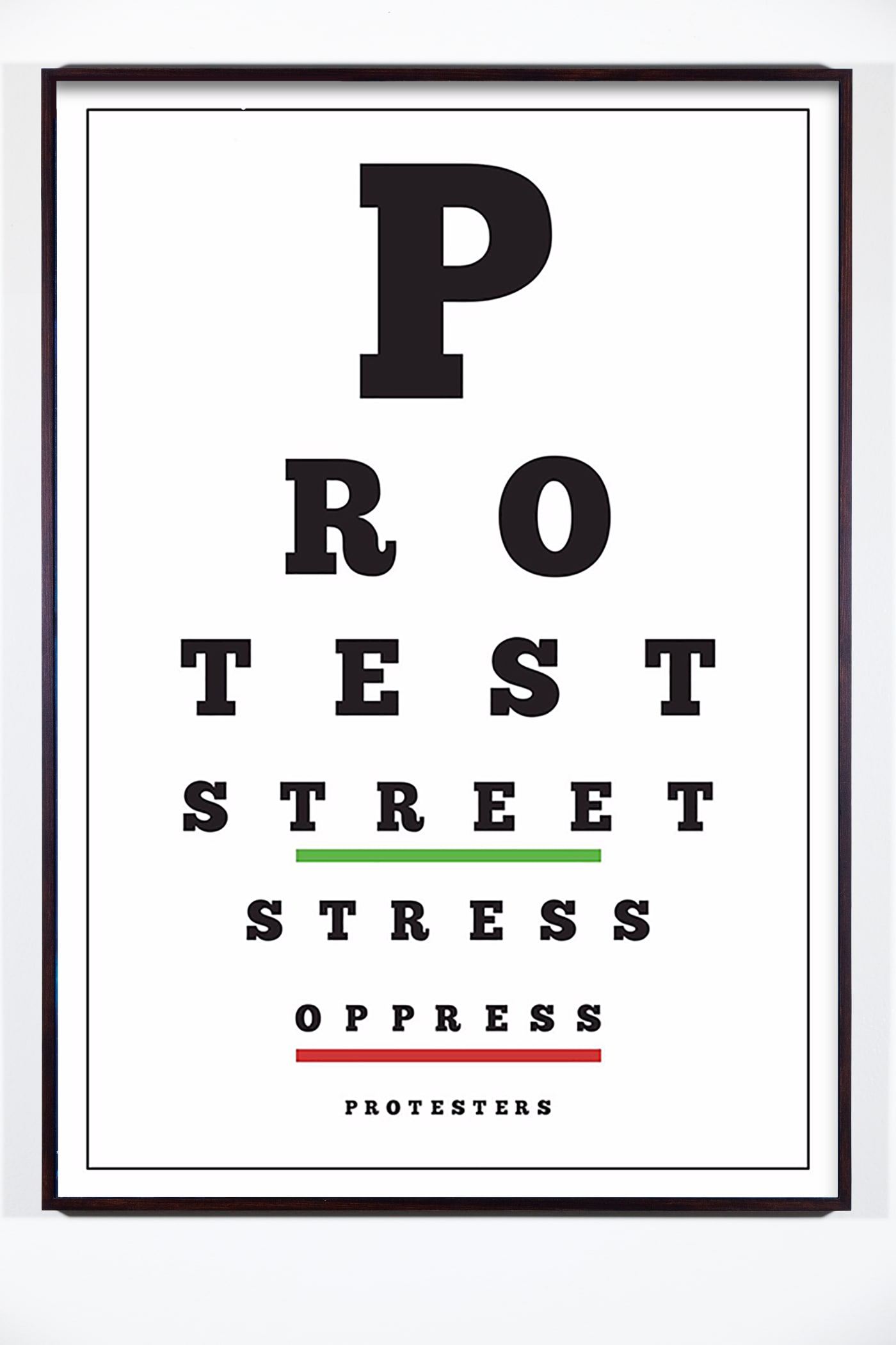 Iván Navarro, Carta Visual (Protest), 2019