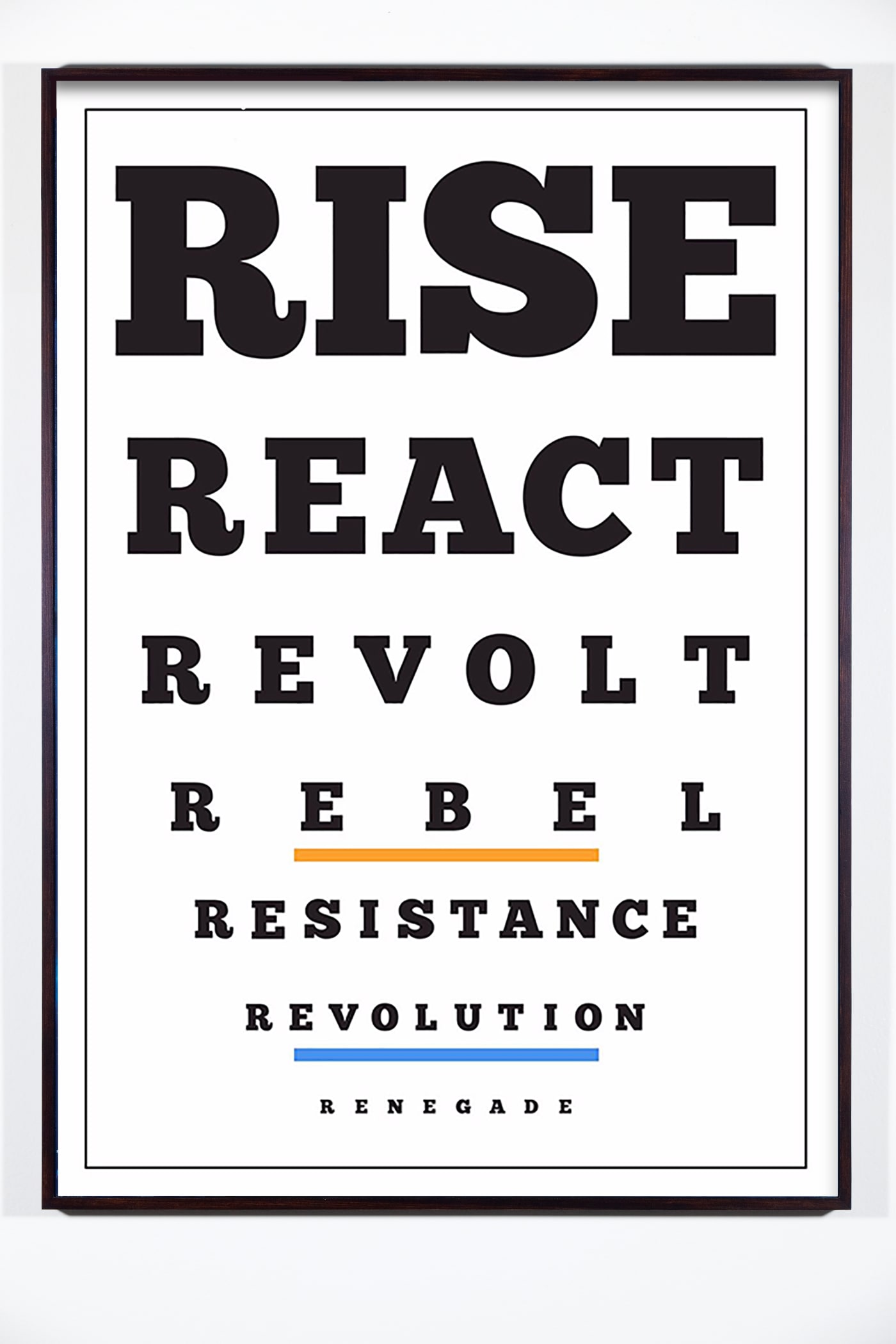Iván Navarro, Carta Visual (Rise), 2019