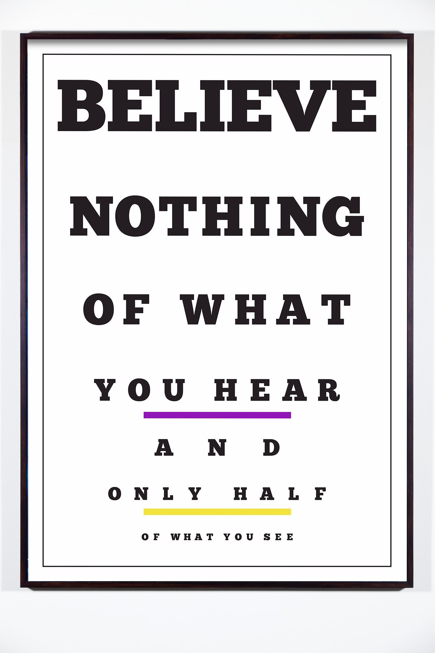 Iván Navarro, Carta Visual (Believe), 2019