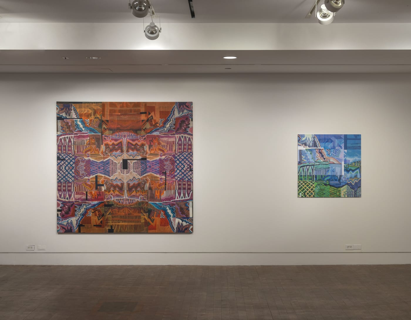 Kanishka Raja, Postwest 2a: Ornament and Translation (SW1) | Install View, Barbara Walters Gallery, Sarah Lawrence College, New York | 2014 - 2017