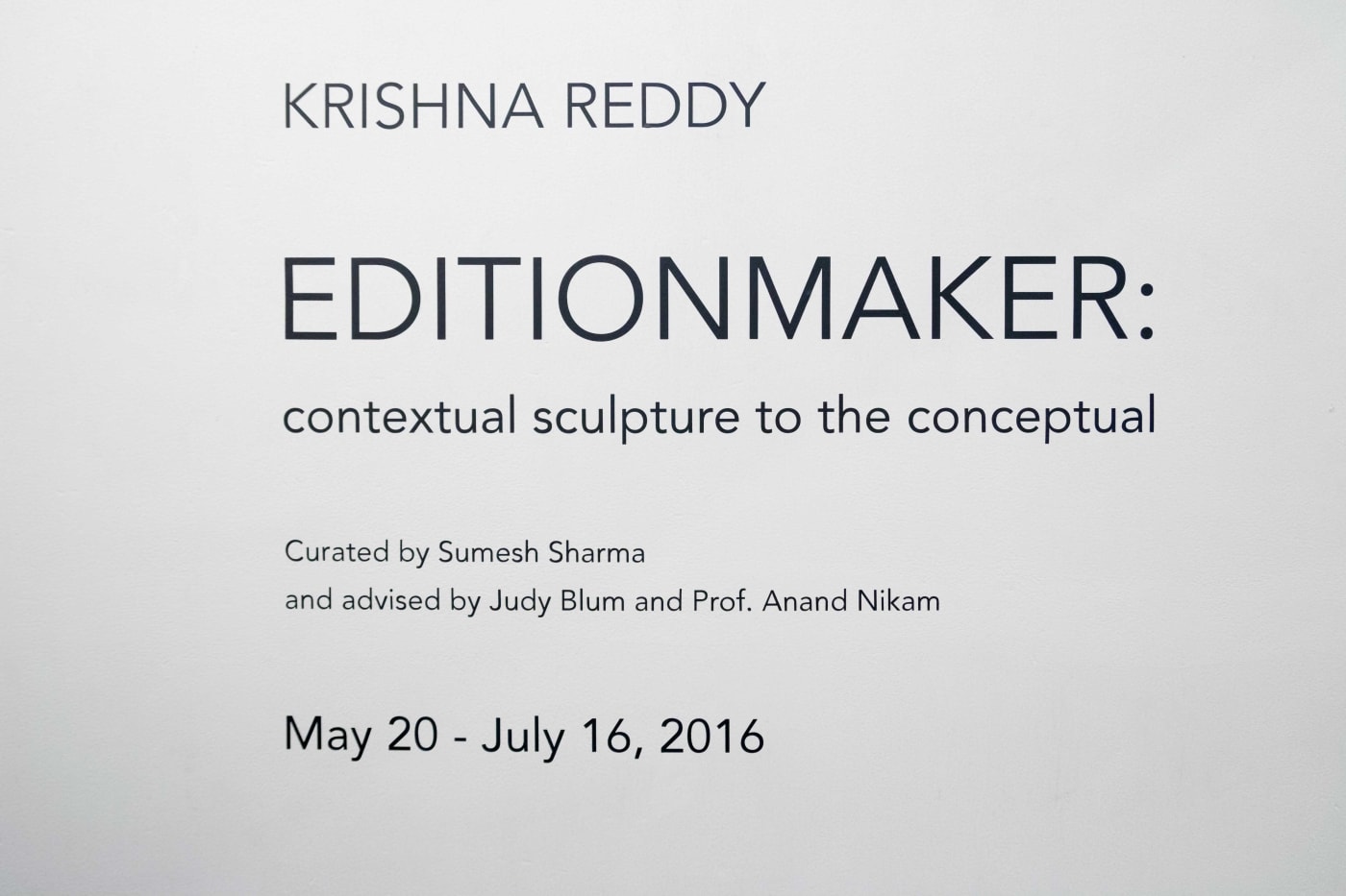 Krishna Reddy | Editionmaker: Contextual Sculpture to the Conceptual