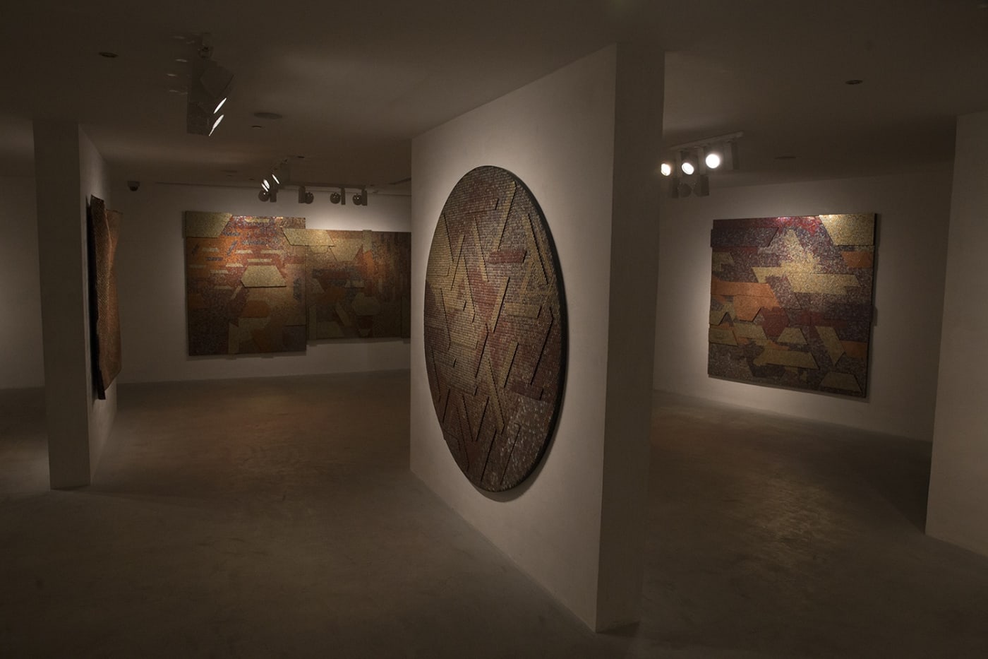 All that Glitters by Yaw Owusu on display at Gallery 1957, image courtesy of the artist and Gallery 1957,photo by Nii Odzenma