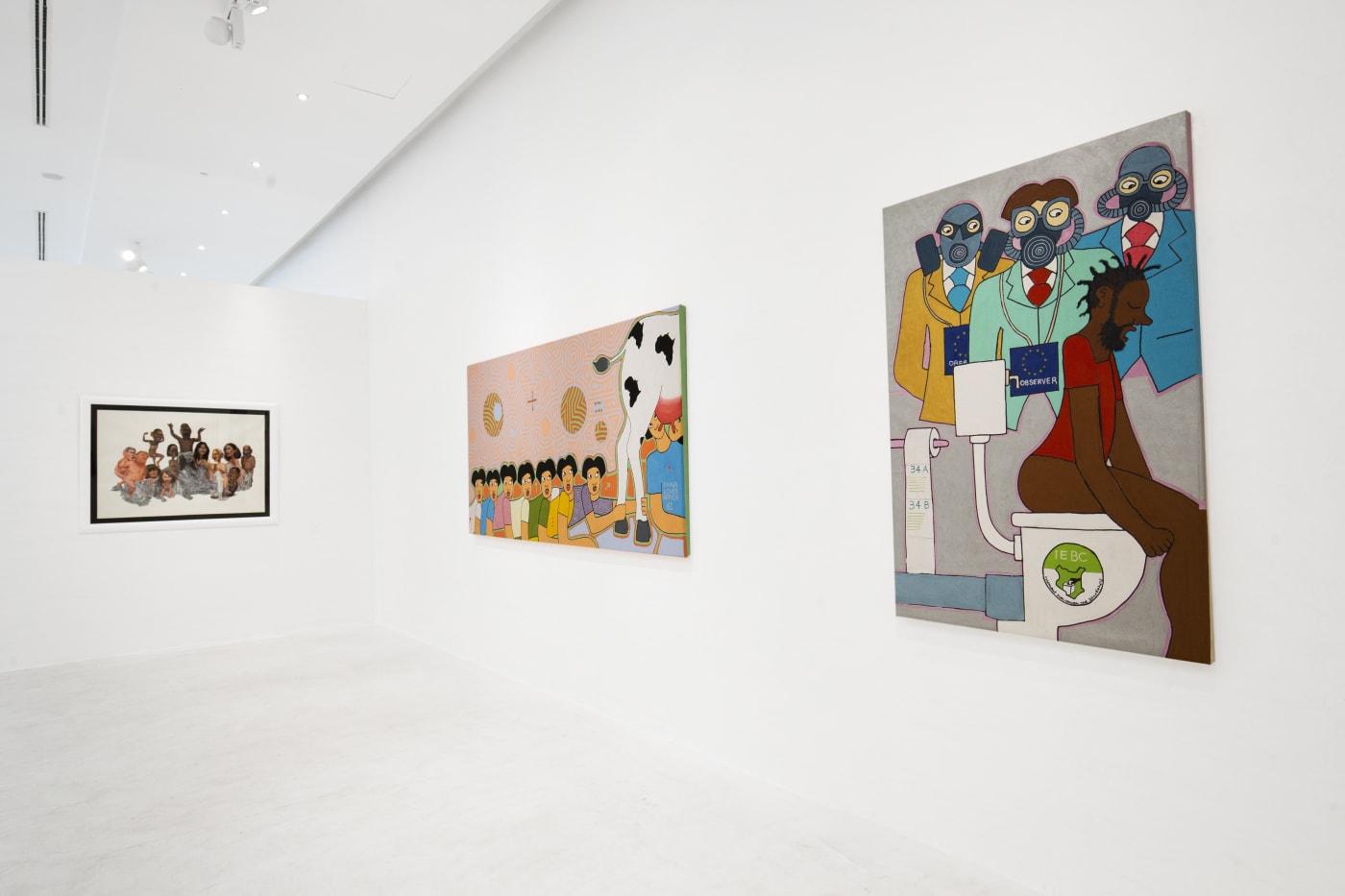Michael Soi & Bright Ackwerh, Almost True, installation view, 2018. Courtesy Gallery 1957, Accra. Photo Nii Odzenma