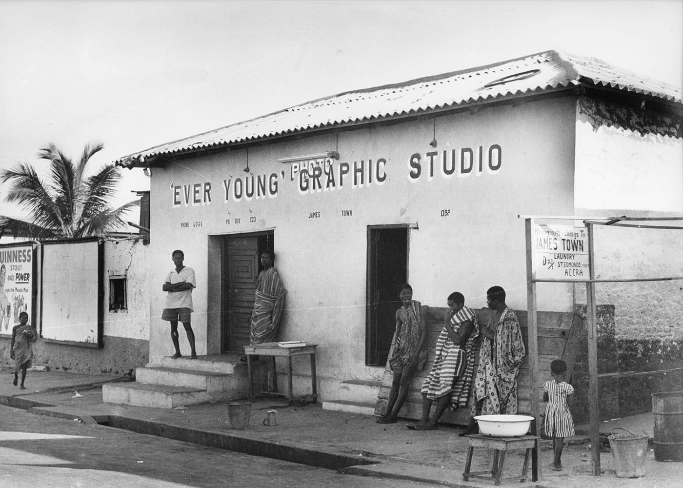 James Barnor's Ever Young studio in Jamestown, Accra, 1956.