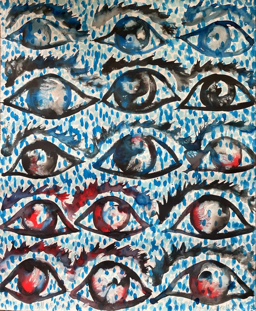 Barthelemy Toguo Untitled, 2003 Watercolour on paper, 107 x 89.5 cm / 42 1/8 x 35 1/4 in