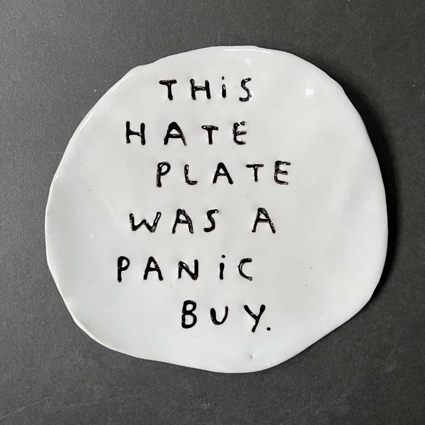 Dan Jamieson, This hate plate was a panic buy