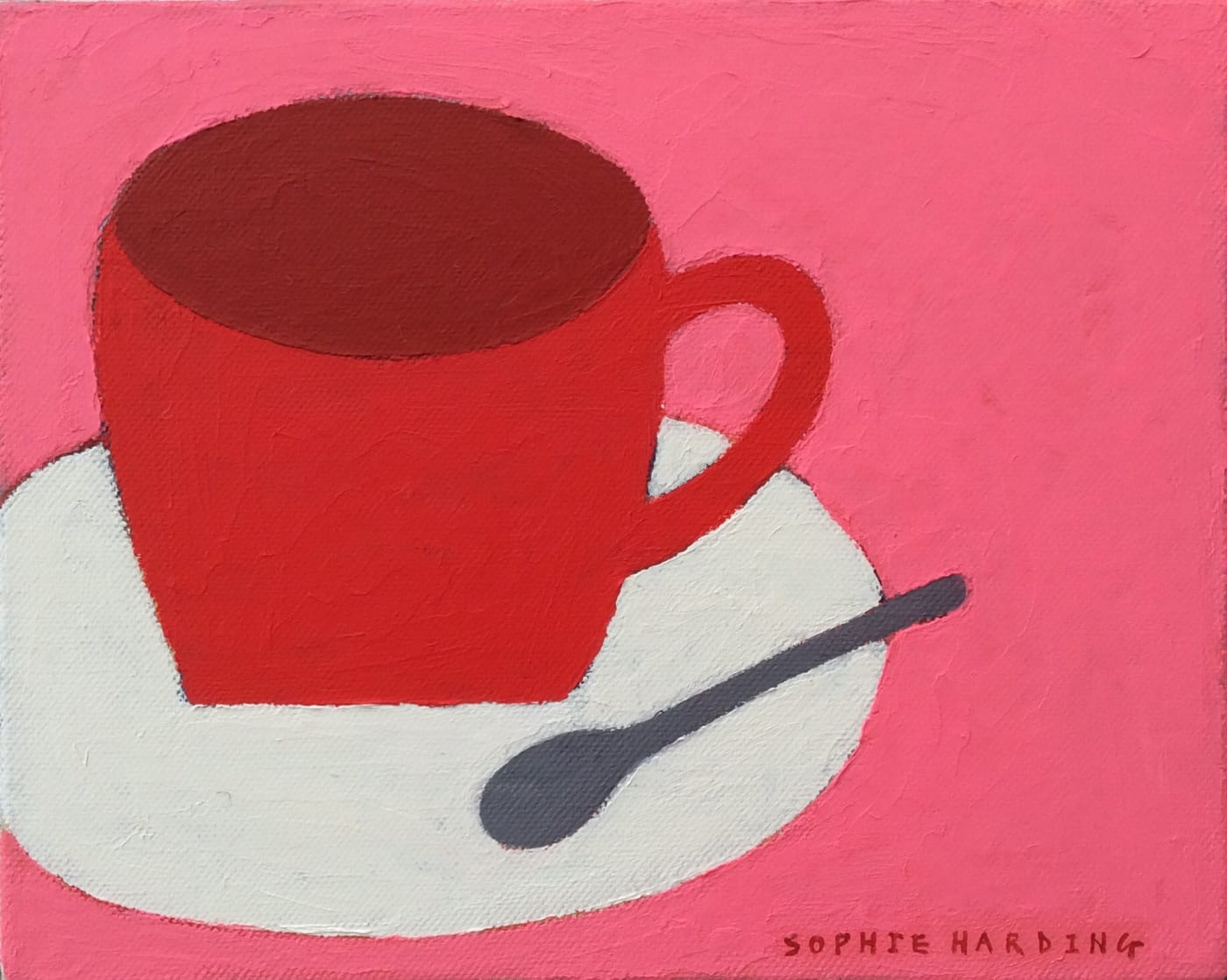 Sophie Harding, Red Cup on Pink