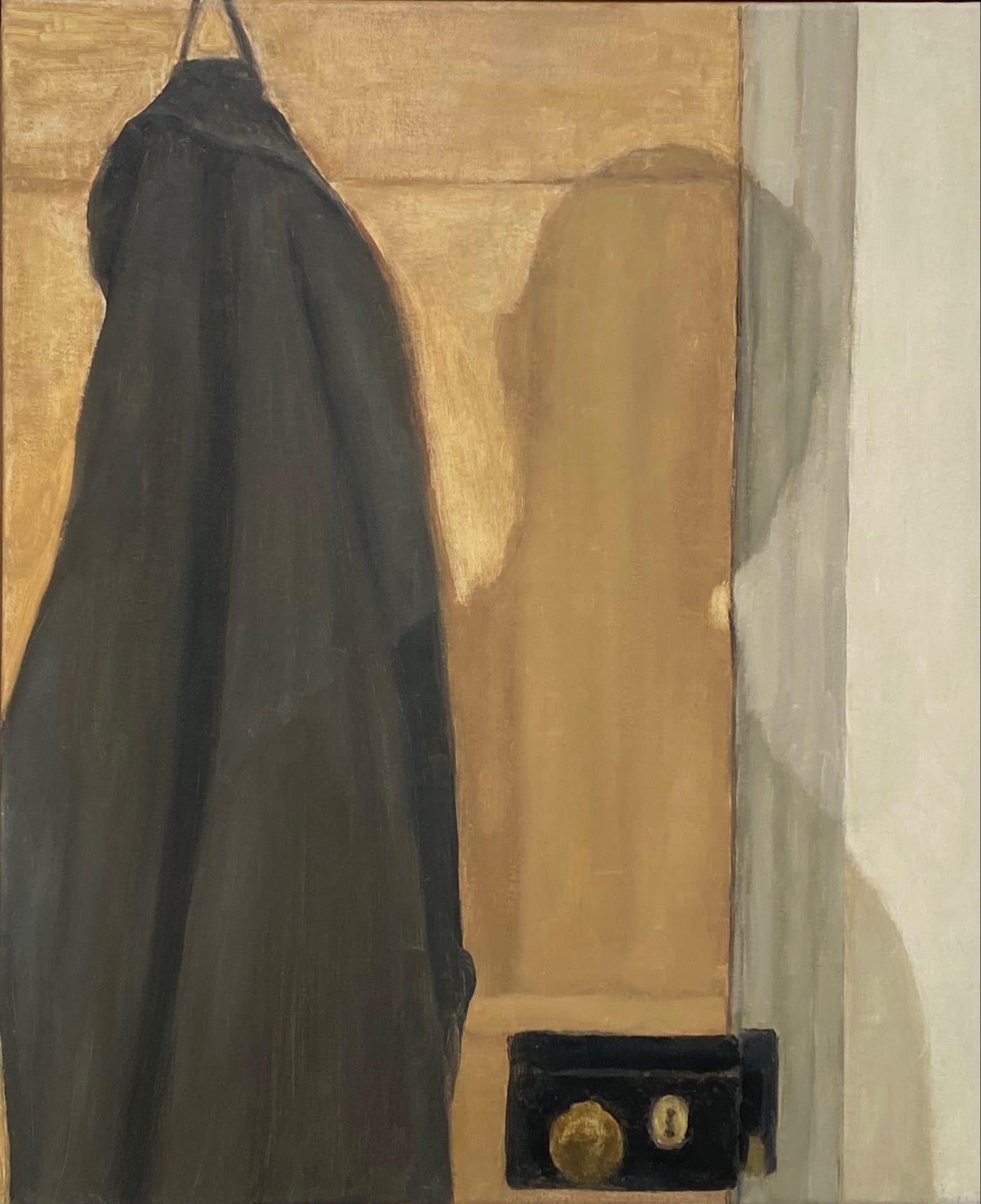 ' your shadow (on the door) ' oil on canvas 60 x 50 cm