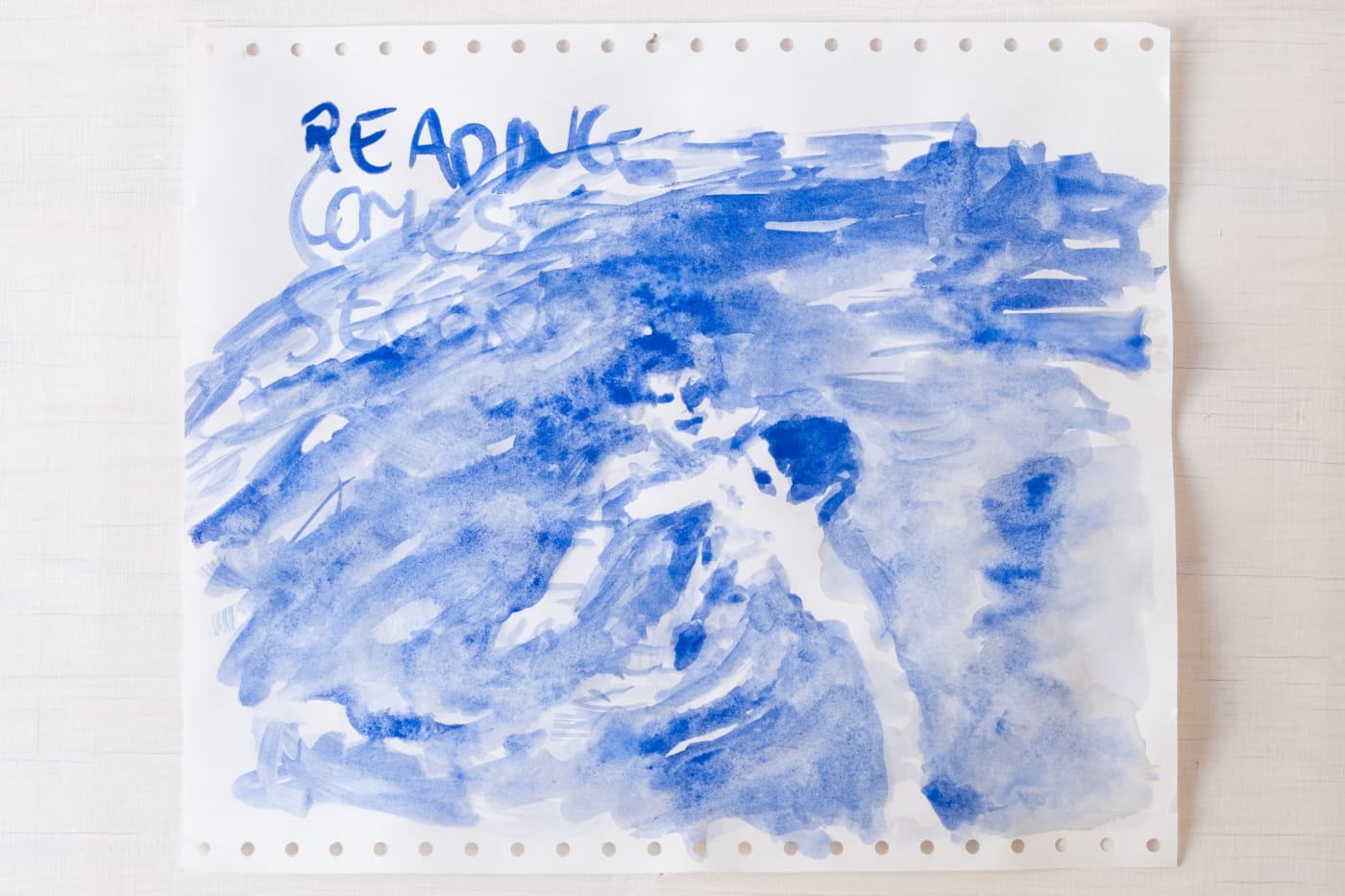 Daniele Formica Blue Pigment ( Reading comes second) 2021