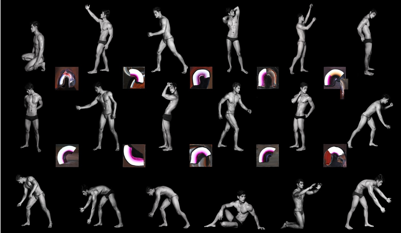 Dominic Mangila,《人體，揮擊》Figure, Swipe, 2016
