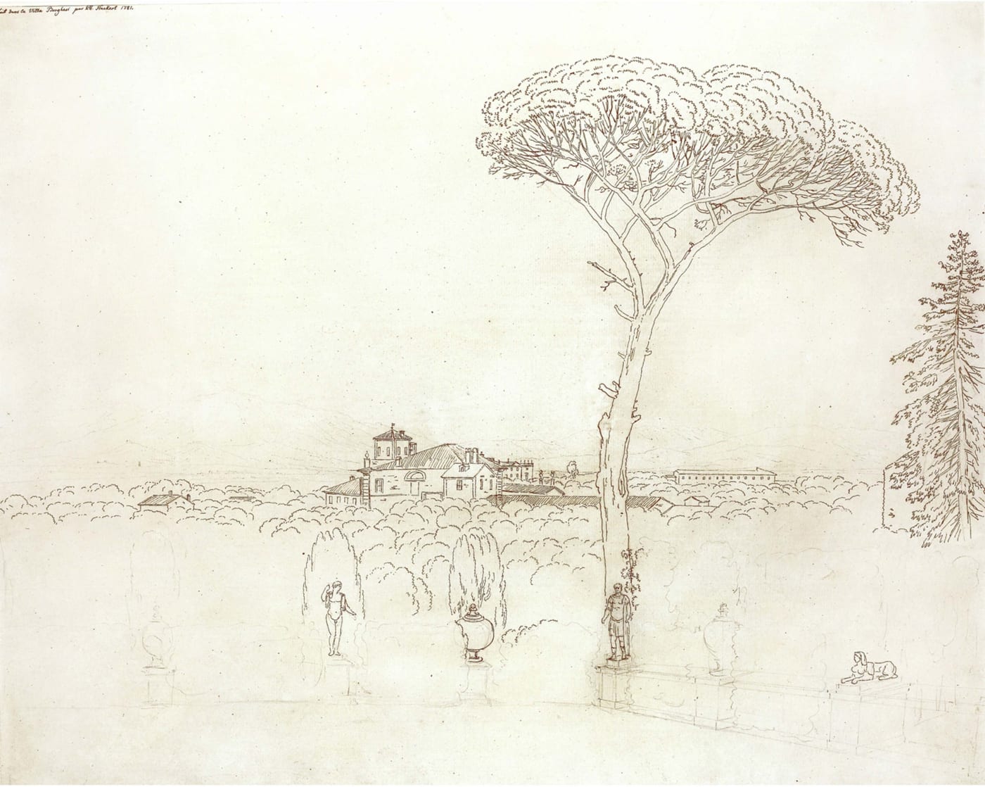 Veduta presa dalla Villa Borghese a Roma