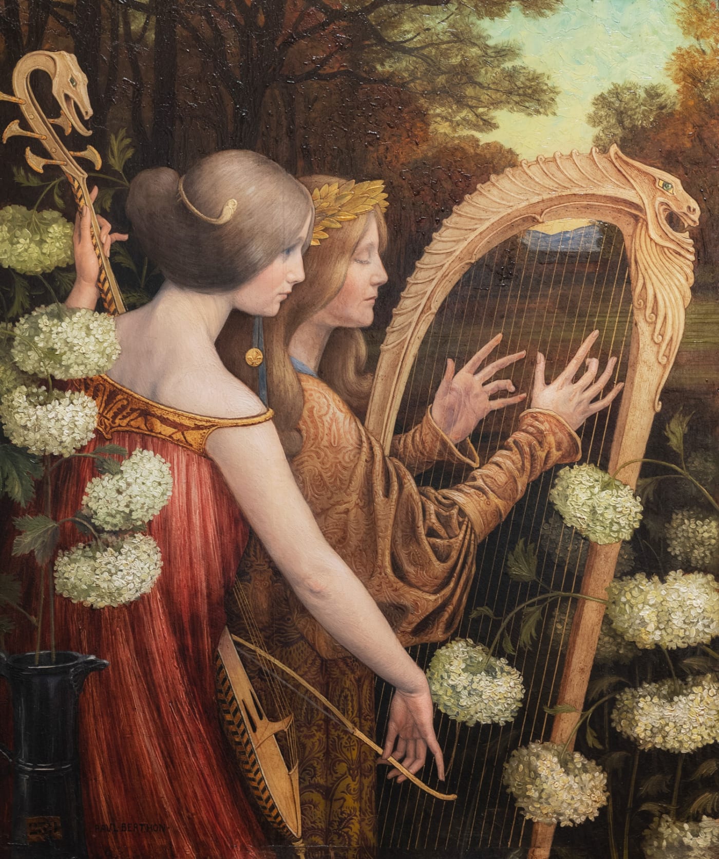 Les Musiciennes dans un parc