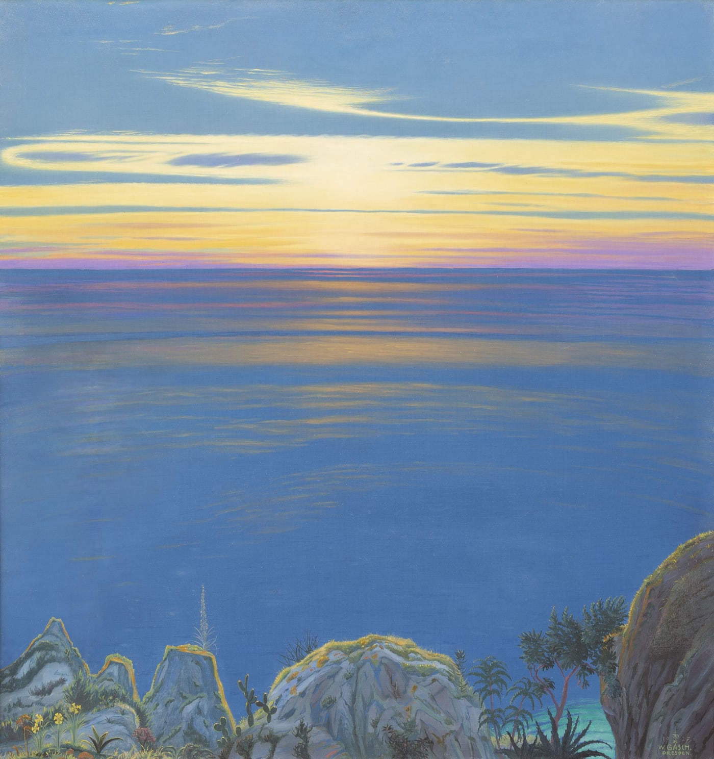 Evening atmosphere on the Tyrrhenian Sea