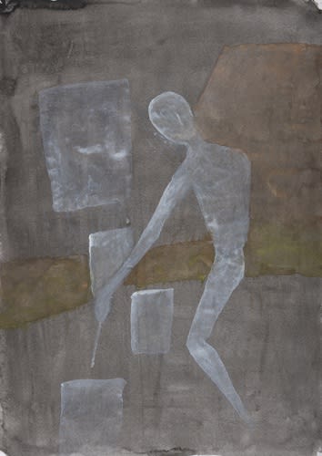 Atul Dodiya Untitled - IV Watercolour on paper 16.25 x 11.5 inches 2022