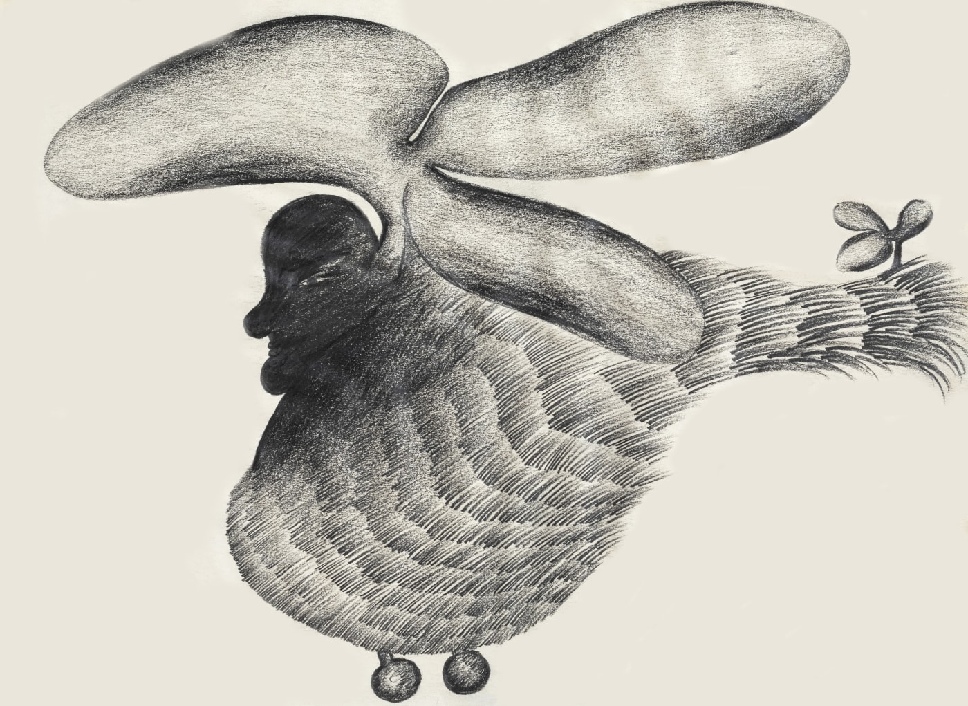 Vivan Sundaram Ashokan, Capital | Monster | Helicopter From the series The Indian Emergency, 1976 Graphite, brush, pen and ink on paper 15 x 11, 11 x 15 in each Set of 3