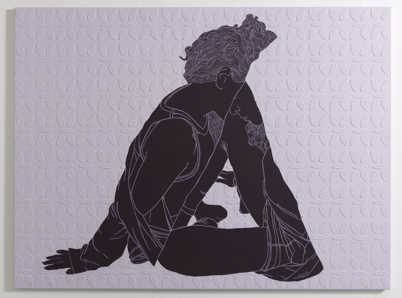 Praneet Soi Fragmented Figure (Mariana), 2024 Acrylic paint and gel on canvas