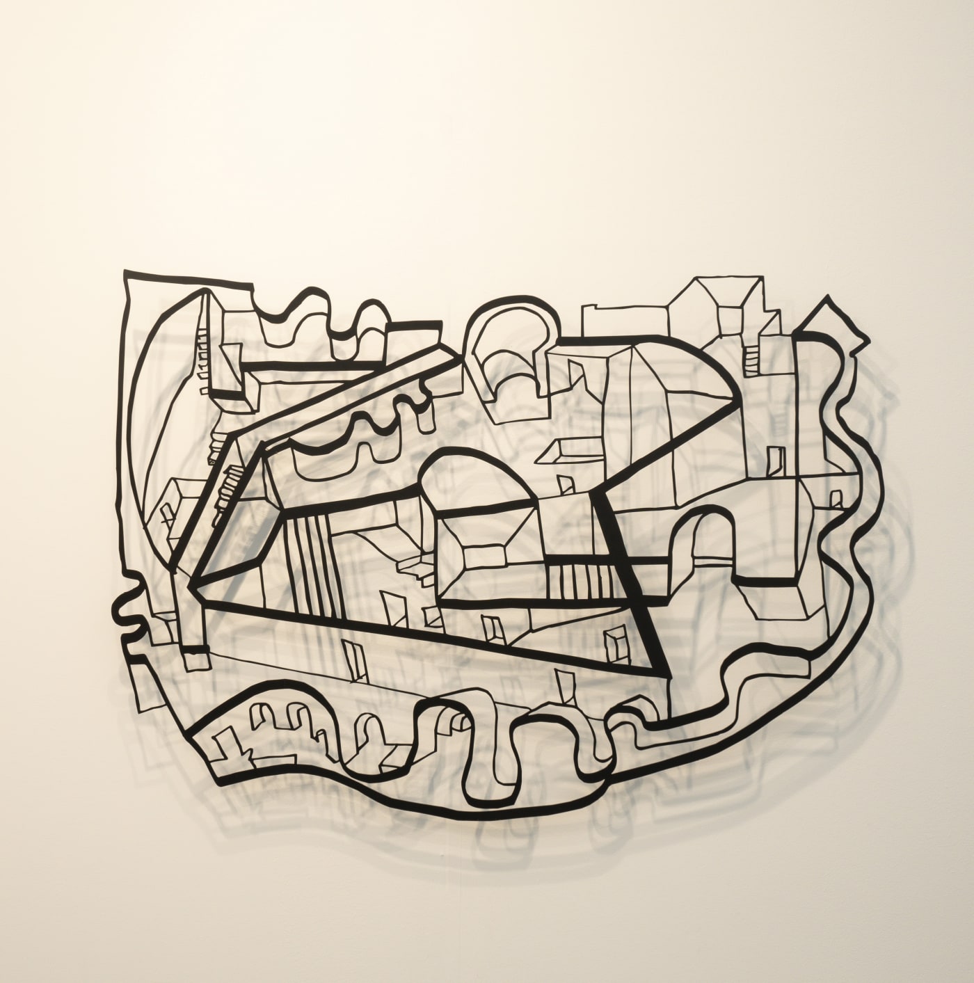 Balkrishna Doshi Overlay of Dreams - VI, 2022 Metal 35.5 x 50.5 in