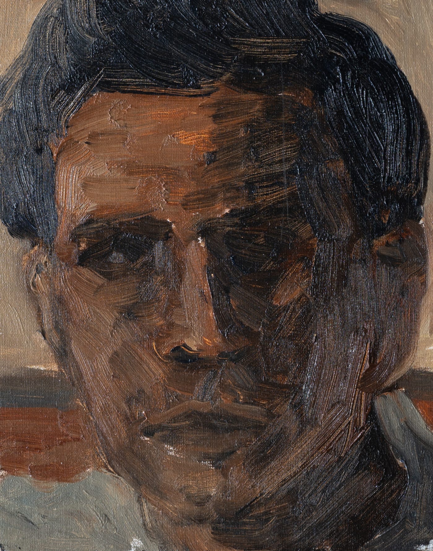 Zaam Arif Study II, 2024 Oil on linen 8 x 10 in