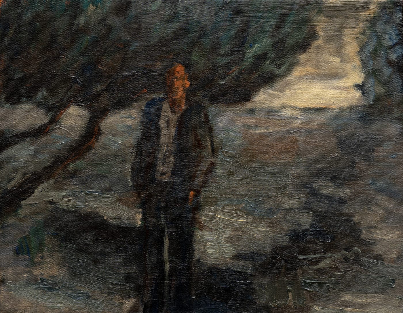 Zaam Arif Study For Algeria, 2024 Oil on linen 11 x 14 in