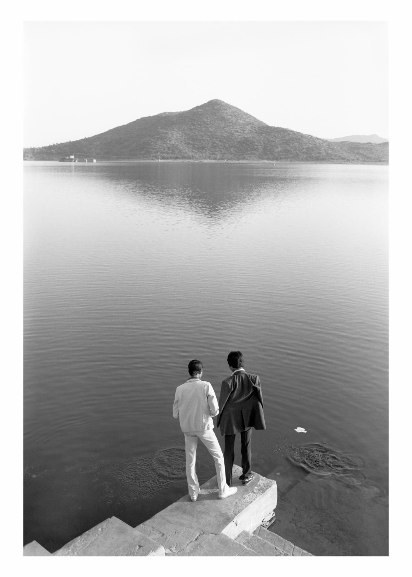 Sunil Gupta Towards an Indian Gay Image, Lake Pichola, Udaipur, 1983, 1980/2024 Archival inkjet print 42 x 28 in